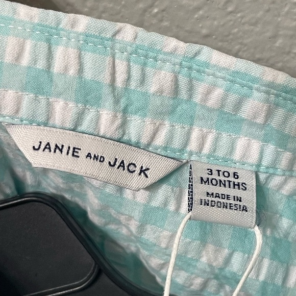 Jami & Jack Baby Gingham Cabana Matching Set - Size 3-6 Months - Picture 3 of 4